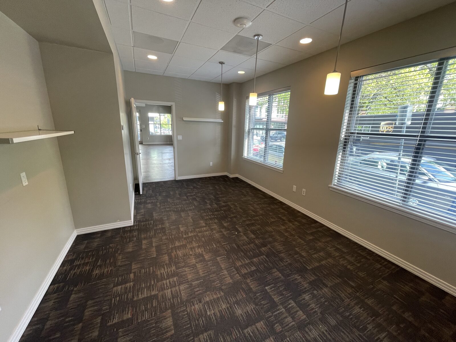 Conference room with multimedia setup at 1305 NW 18th Ave Slabtown Portland